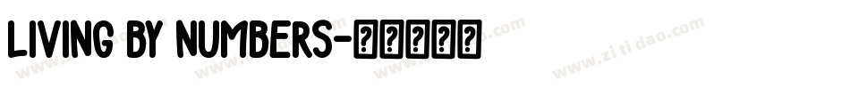 Living by Numbers字体转换